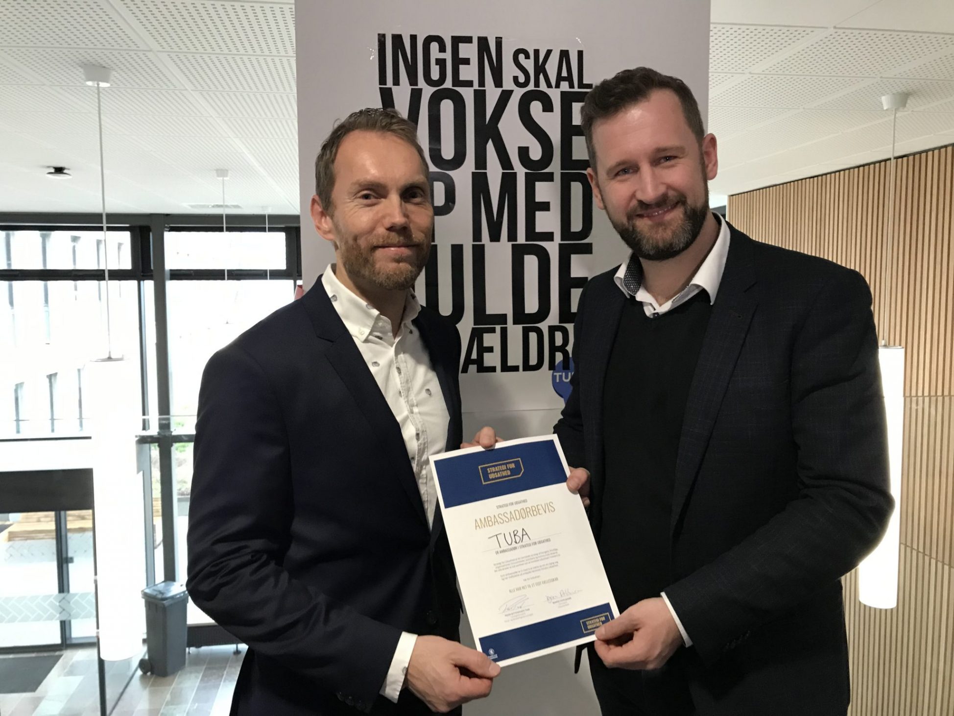 TUBA ER ÅBNET - GODT NYT TIL BØRN AF MISBRUGERE