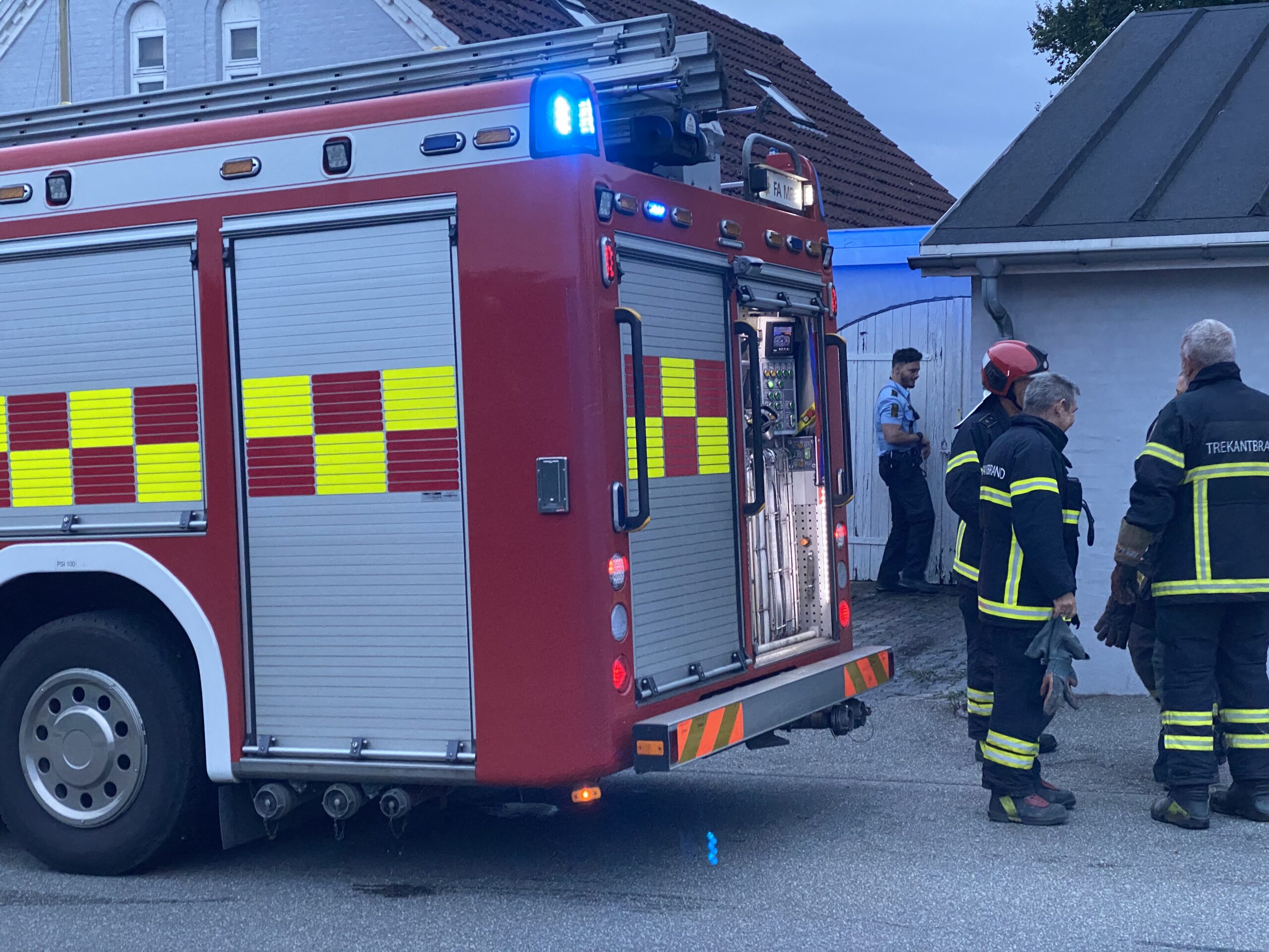 Brand ved villa i Skærbæk