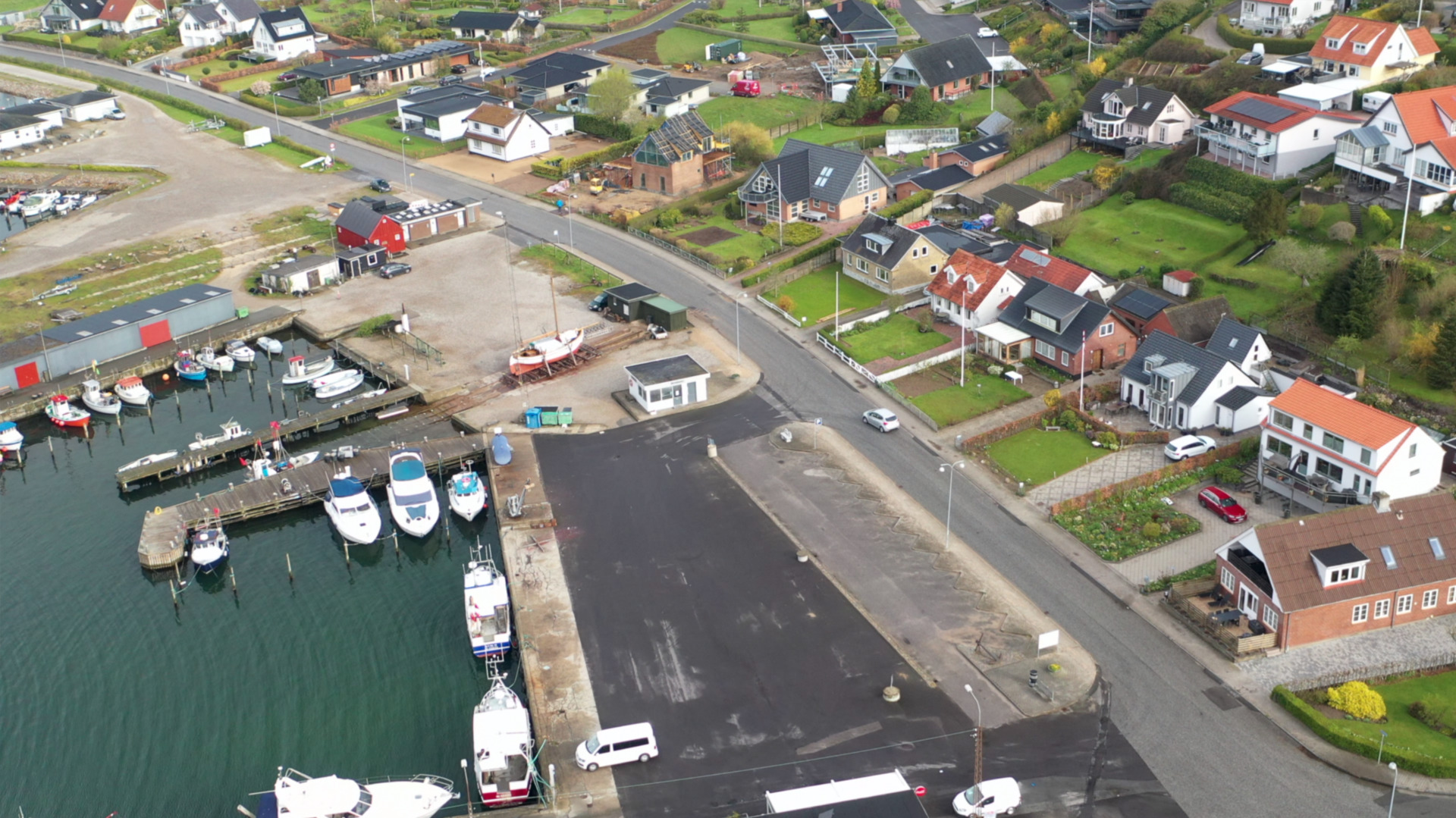 Fredericia Spildevand arbejder på Skærbæk Havn