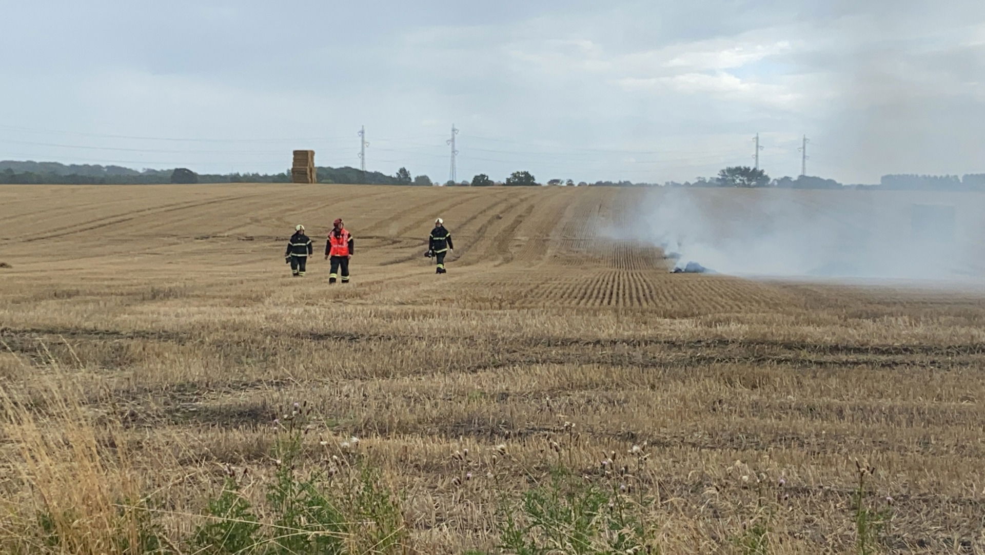 Brandvæsnet kaldt ud til markbrand