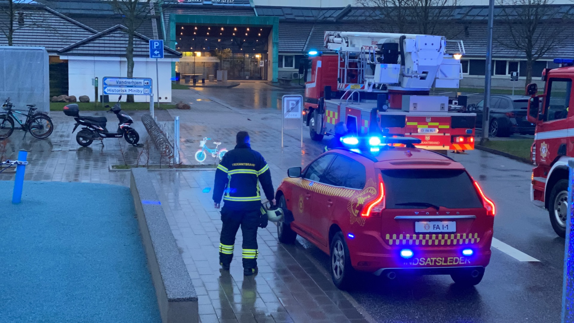 Brand i saunaovn i Fredericia Idrætscenter