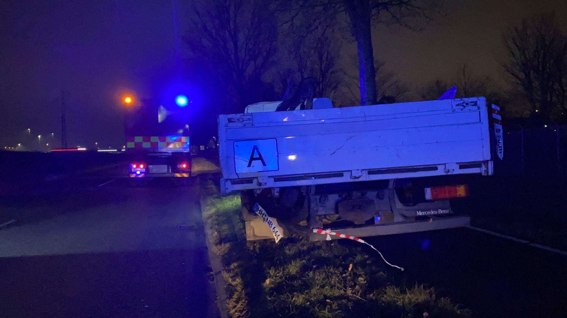 Personbil påkørte lastbil på Ydre Ringvej