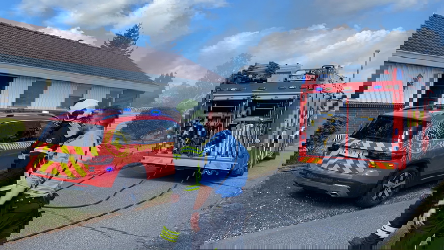 Brandvæsnet rykkede ud til melding om ild i villa