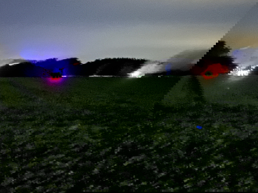 Brand i stor halmstak