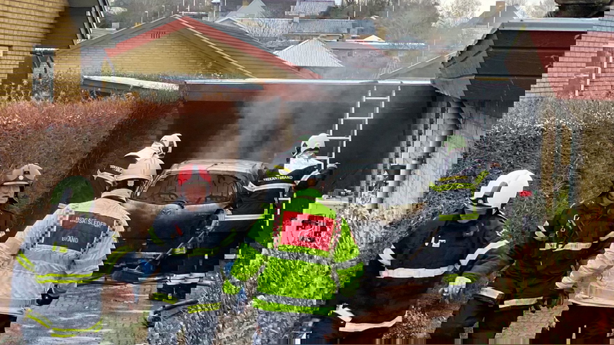 Bilbrand i Taulov var påsat