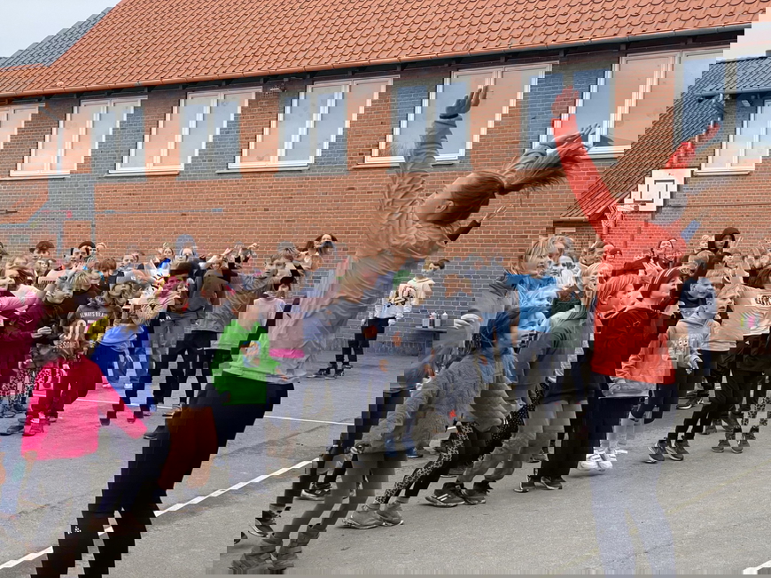 Elever fra Skærbæk Skole deltog i Rynkebyløbet