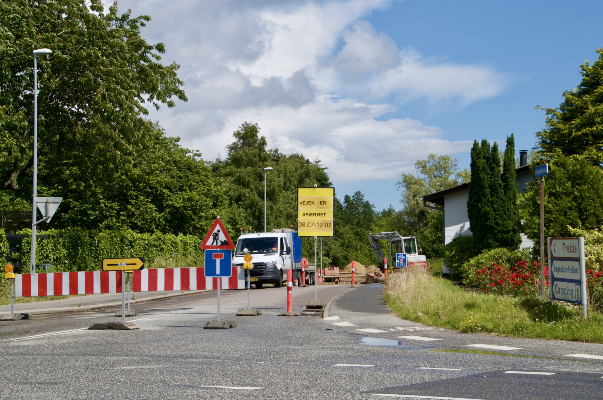 Vigtig trafikåre mellem Egeskov og Bøgeskov spærret i denne uge