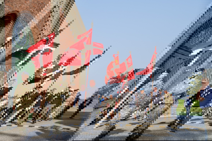 Flagdag: Eksercerhuset dannede den perfekte ramme om samvær efter paraden